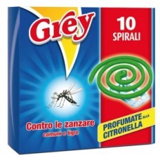 GREY SPIRALI CITRONELLA x10pz