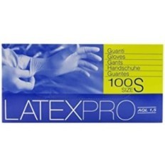 GUANTI LATEX PRO C/POLV.PCx100