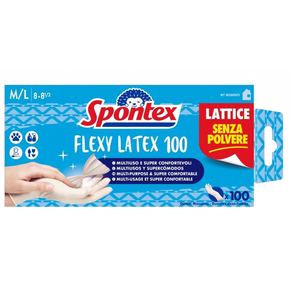 GUANTI SPONTEX FLEXY M/L x100