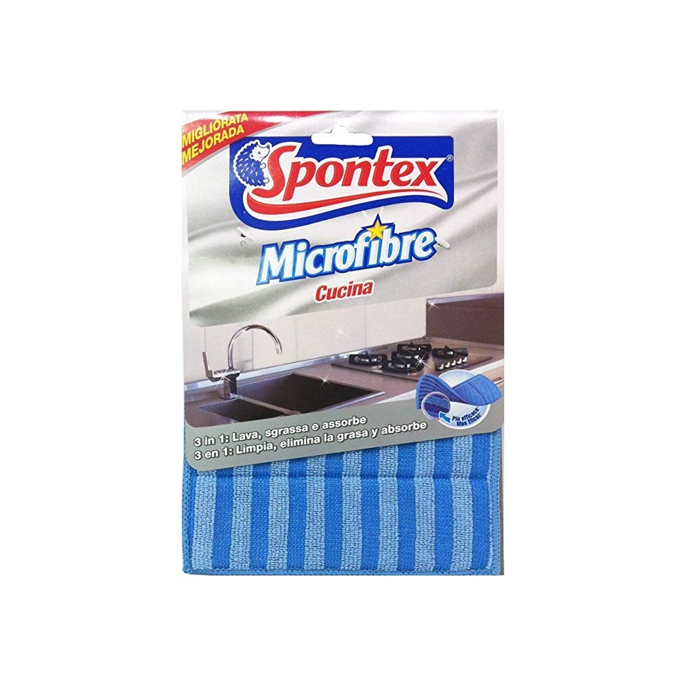 PANNO SPONTEX MICROF.CUCINA1pz