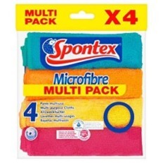 PANNO SPONTEX MICROFIBRA COLx4