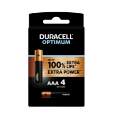 PILA DURACELL OPTIMUM AAA 4pc