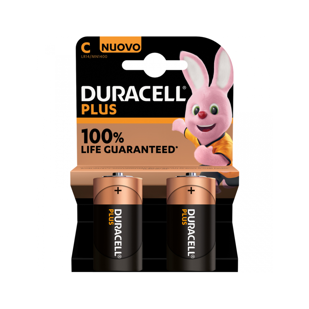 PILA DURACELL PLUS 100 C 2pc