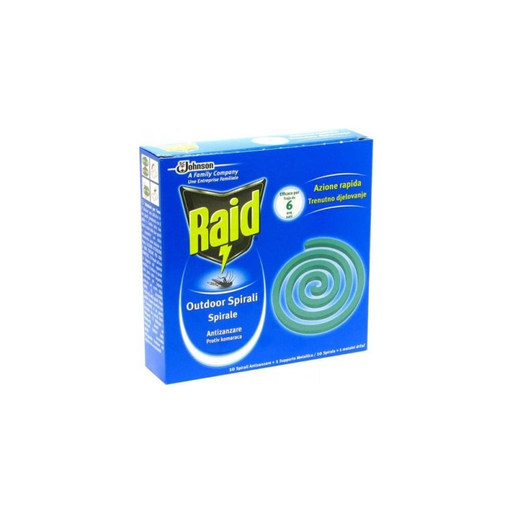 RAID ANTIZANZARE SPIRALI 10PZ