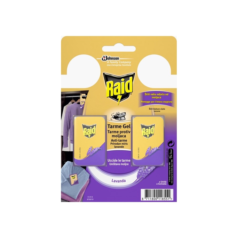 RAID TARME GEL LAVANDA 2PZ