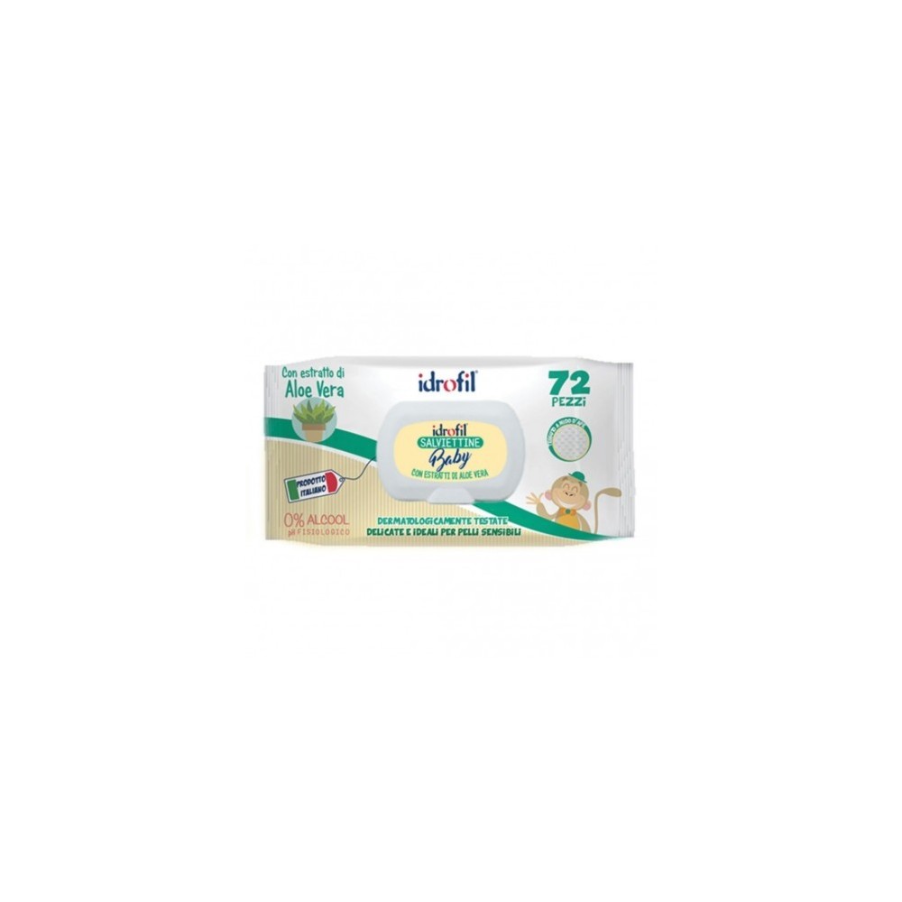 SALV.IDROFIL BABY ALOE V.x72pz