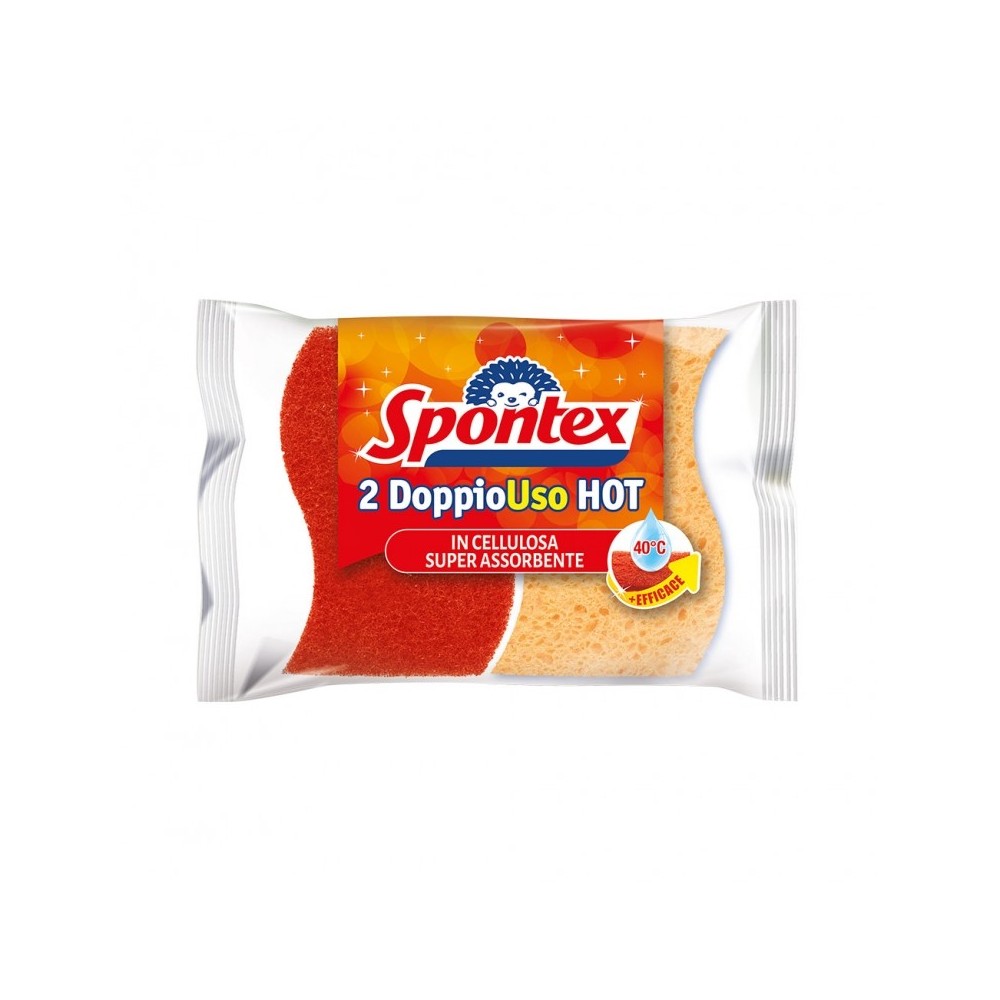 SPUGNA SPONTEX DOPPIOUSO HOTx2