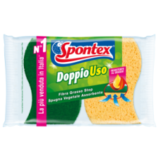 SPUGNA SPONTEX DOPPIOUSO x2