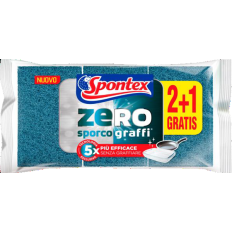 SPUGNA SPONTEX ZEROGRAFFI x2+1