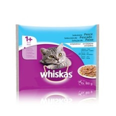 WHISKAS POUCH PESCE GEL.4x100g