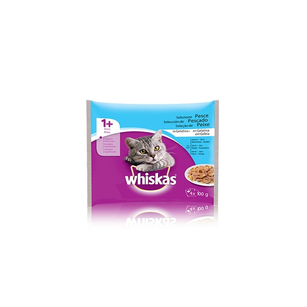 WHISKAS POUCH PESCE GEL.4x100g