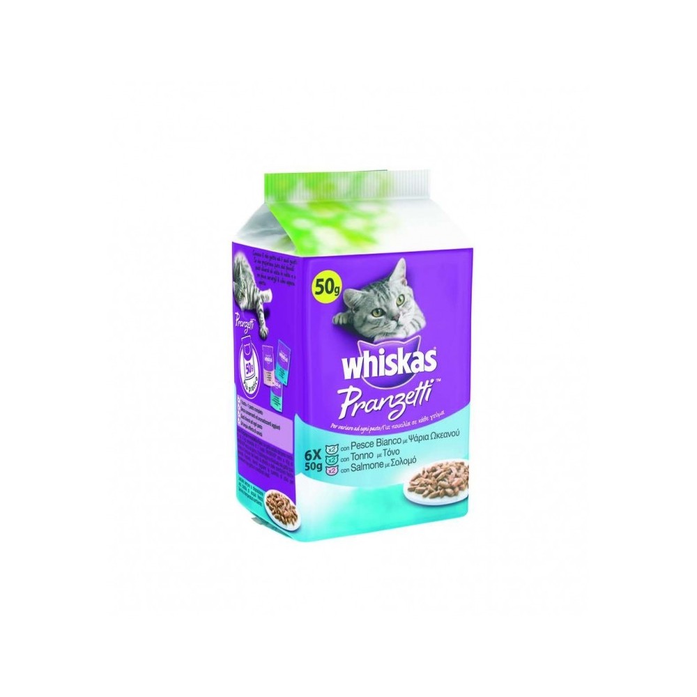 WHISKAS PRANZETTI PESCE g.50x6