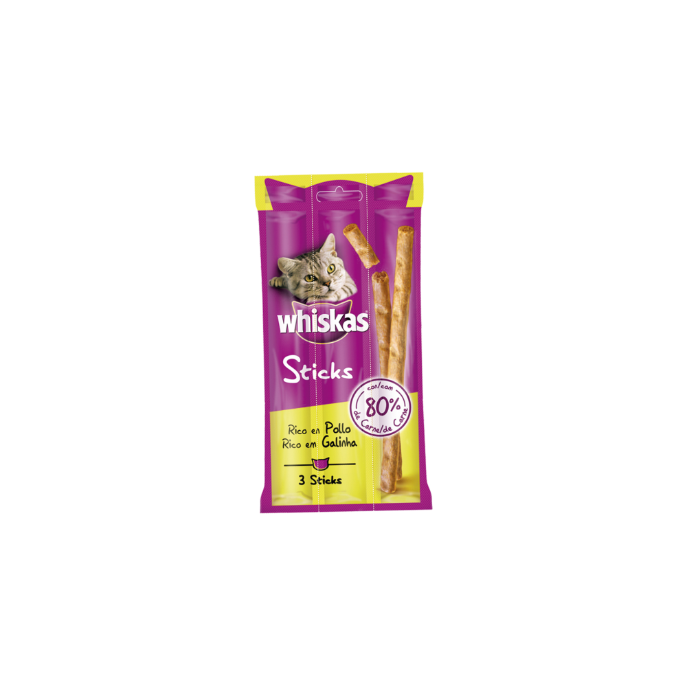 WHISKAS STICKS POLLO gr.6x3