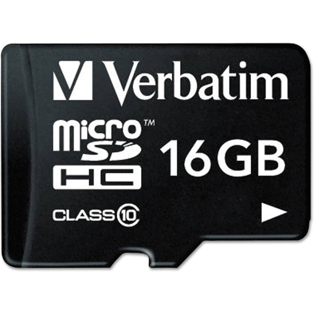 MEMORY CARD MICRO SD/TRANSFLASH 16GB VERBATIM CLASSE 10 44082