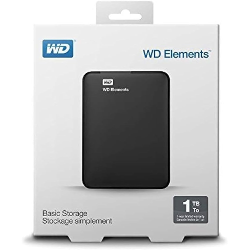 HARD DISK ESTERNO 25 USB 3.0 1TB WESTERN DIGITAL WDBUZG0010BBK