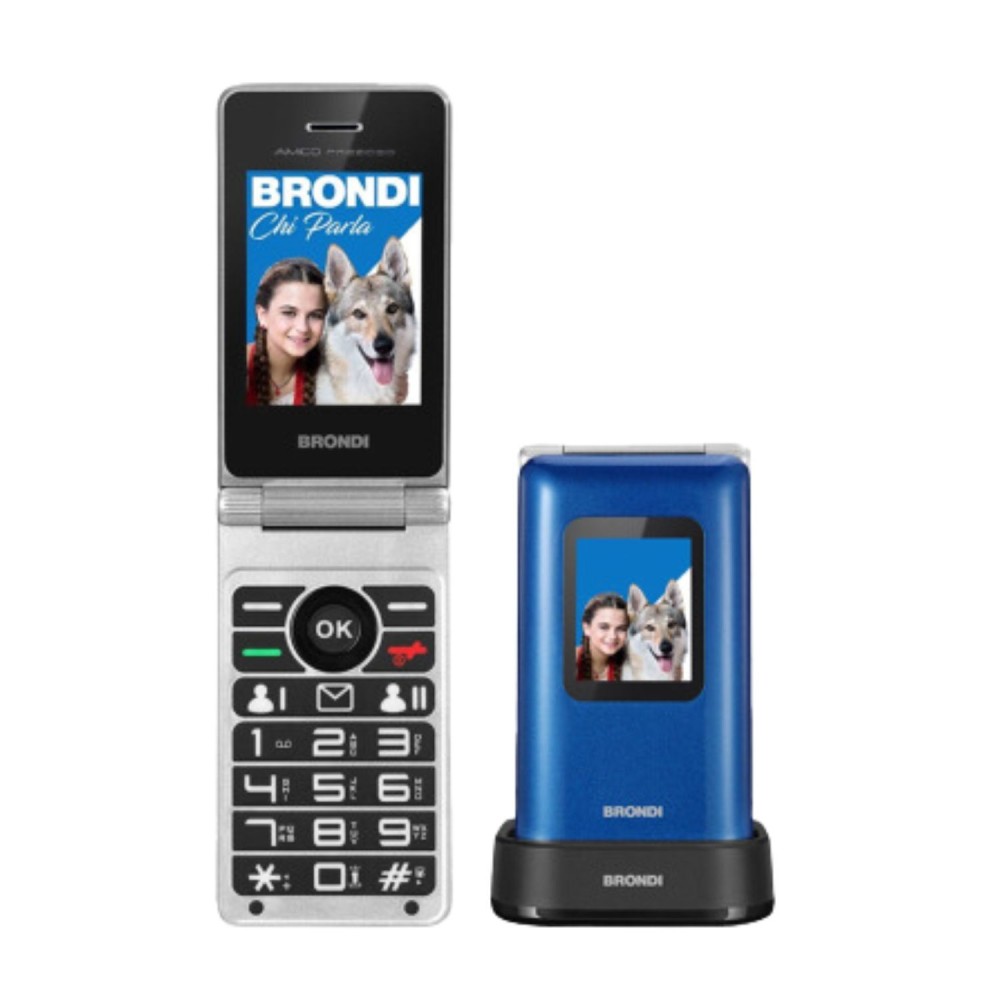 CELLULARE BRONDI AMICO PREZIOSO DUOS BLUE METAL ITALIA