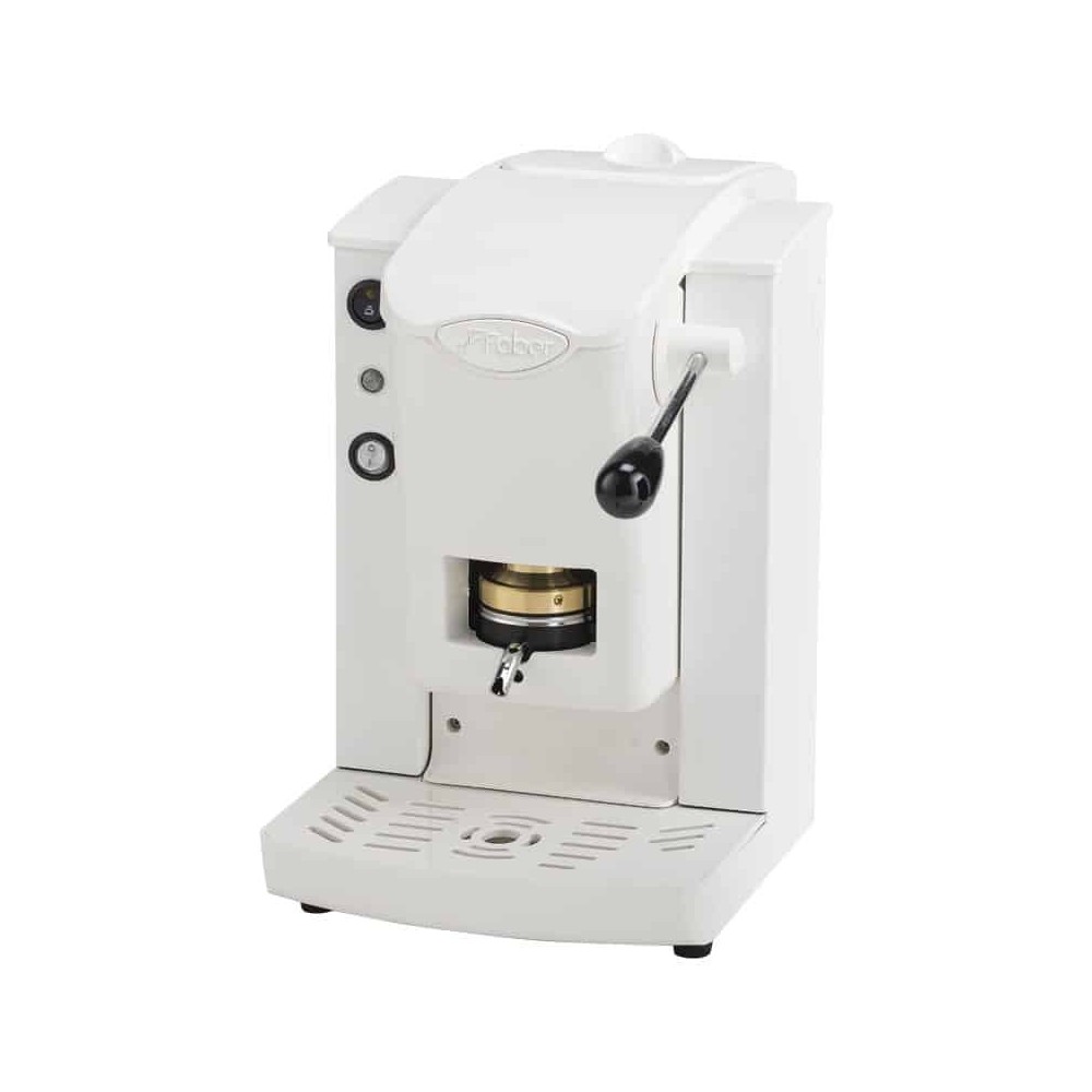 MACCHINA DA CAFFE FABER SLOT PLAST BASIC TELAIO BIANCO PLASTICHE BIANCO PRESSACIALDA IN OTTONE SPBIABBASOTT