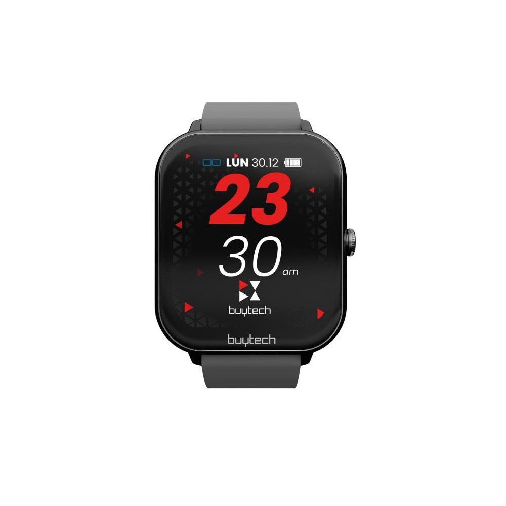 SMARTWATCH BUYTECH BY-ALFA-BK CASSA NERA CON CINTURINO SILICONE NERO