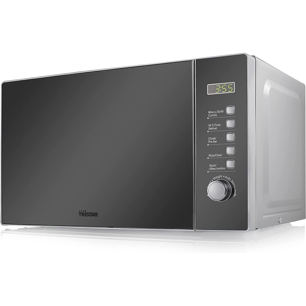 FORNO MICROONDE CON GRILL 20L 800W TRISTAR MW-2705 NERO/ACCIAIO