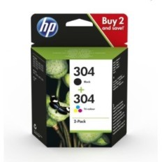 CARTUCCIA HP MULTIPACK 304 BK  304 CL 3JB05AE