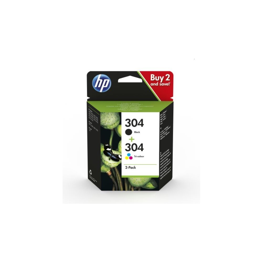 CARTUCCIA HP MULTIPACK 304 BK  304 CL 3JB05AE