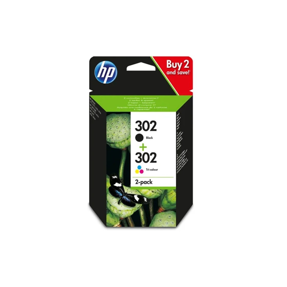 CARTUCCIA HP MULTIPACK 302 BK  302 CL X4D37AE