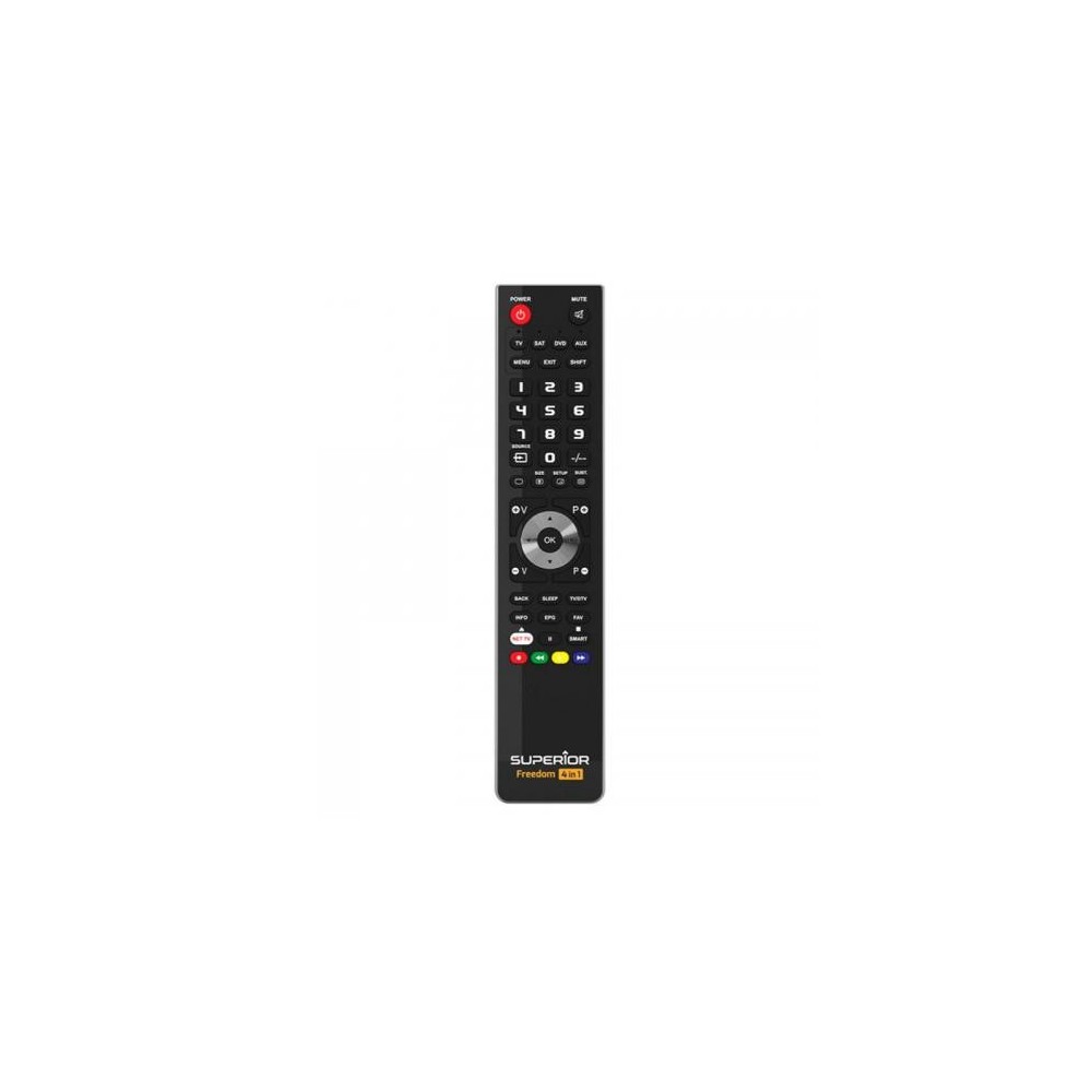 TELECOMANDO UNIVERSALE PER TV SUPERIOR FREEDOM USB 4IN1 BLACK SUPTUB003