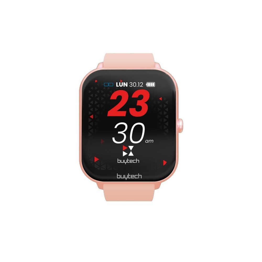 SMARTWATCH BUYTECH BY-ALFA-PK CASSA ROSA CON CINTURINO SILICONE ROSA