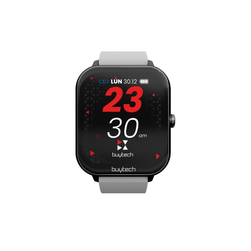 SMARTWATCH BUYTECH BY-ALFA-SILBK CASSA SILVER CON CINTURINO SILICONE SILVER