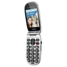 CELLULARE BRONDI AMICO COMFORT DUOS BLACK RUBBER ITALIA