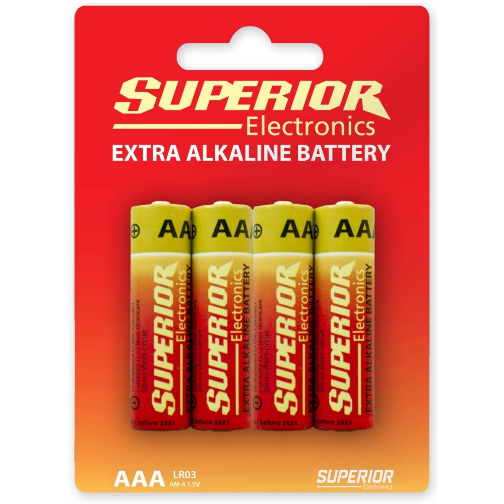 BATTERIA MINISTILO AAA ALCALINA 4PZ SUPERIOR SUPBA001