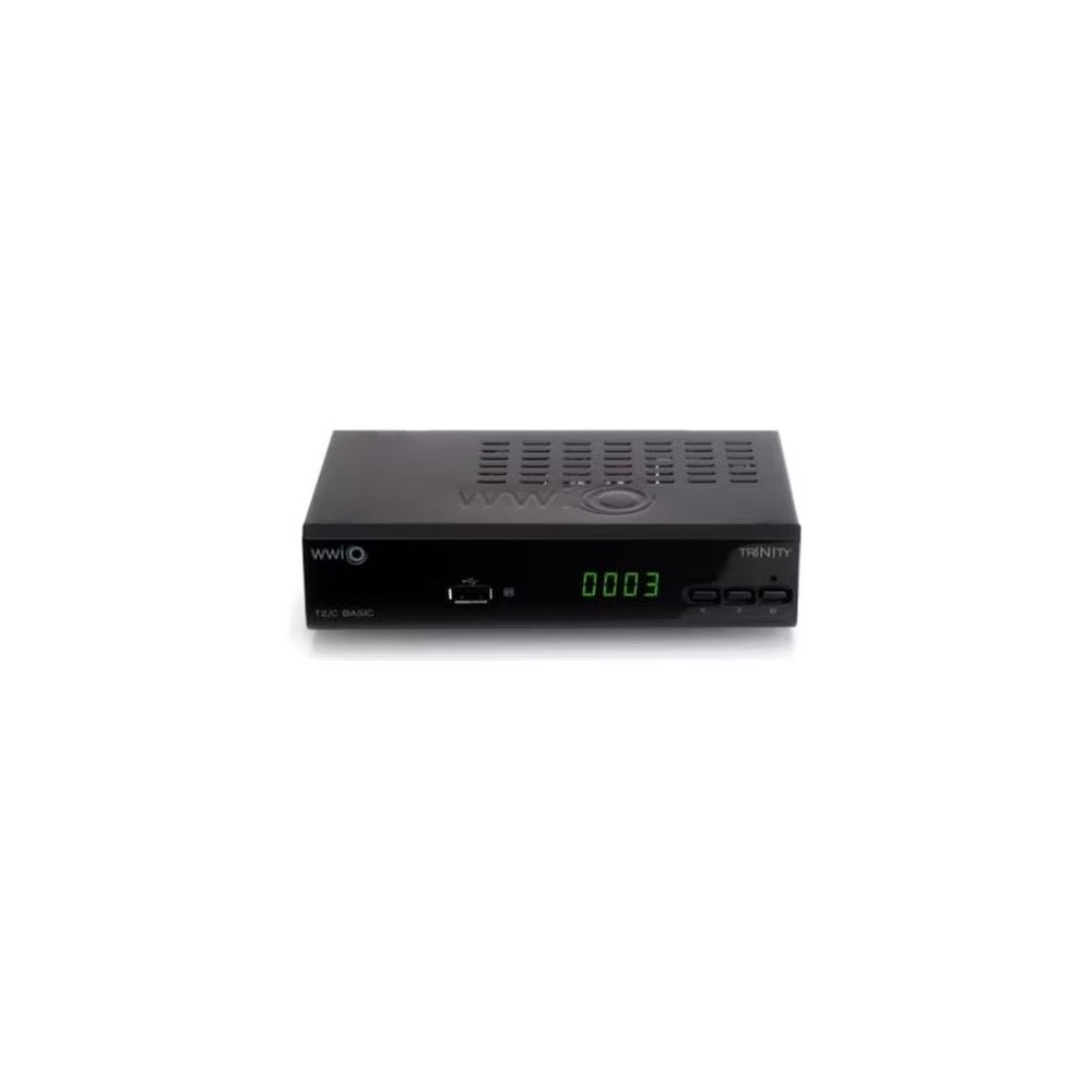 DECODER DIGITALE TERRESTRE HD DVB-T2 H265/HEVC WWIO DT2 TRINITY T2 SLIM