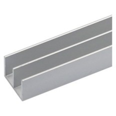 PROFILO PER FAI DA TE TIPO DOPPIA U mm 16 x 12 x 1 - mt 1 col.argento