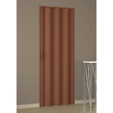 PORTA A SOFFIETTO RIGI cm 82 x 210 - colore mogano