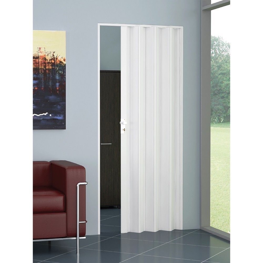 PORTA A SOFFIETTO TAMBORA cm 82 x 210 - colore bianco