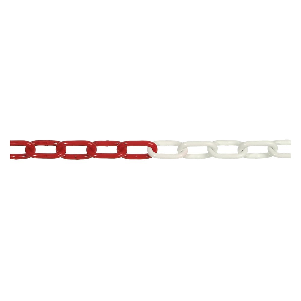 CATENA SEGNALETICA ACCIAIO BICOLORE bobina mt 30 bianco/rosso