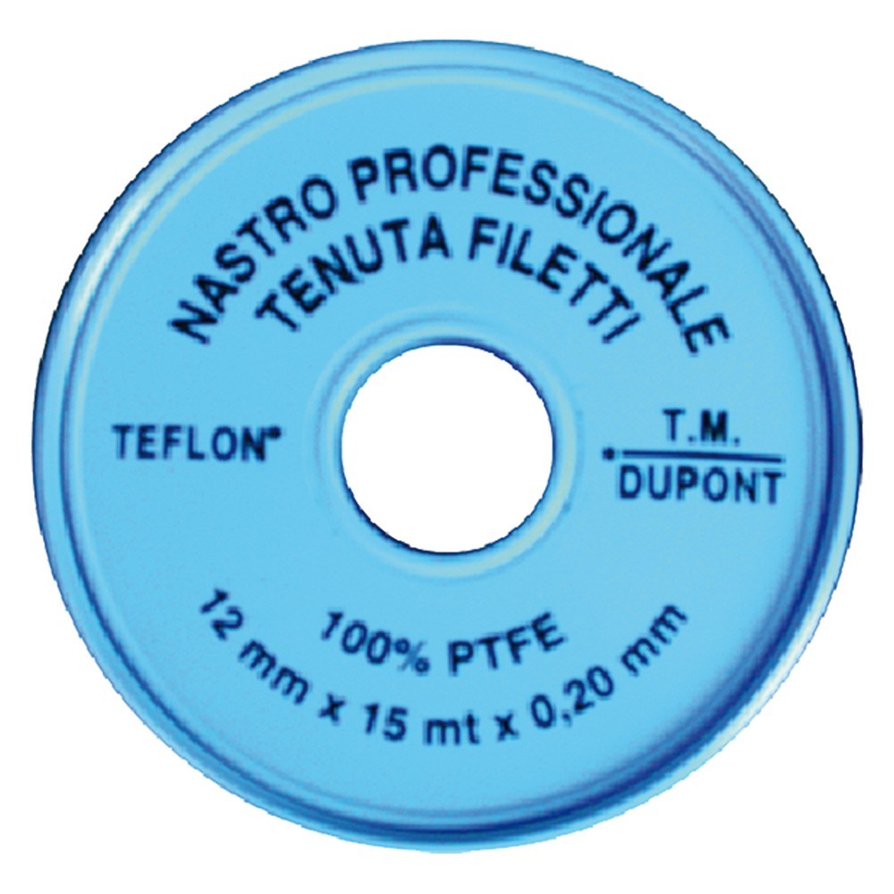 NASTRO TEFLON PROFESSIONALE 1/2 x 15 mt. x 02 mm