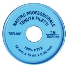 NASTRO TEFLON PROFESSIONALE 3/4 x 15 mt. x 02 mm