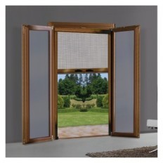 ZANZARIERA A RULLO VERTICALE PER PORTA/FINESTRA cm 140 x 250 - bronzo