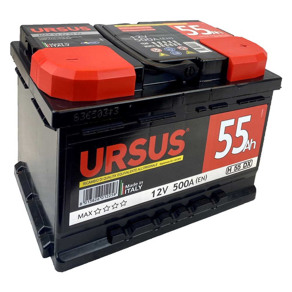 BATTERIA PER AUTO URSUS 100 AH - mm 353 x 175 x 190