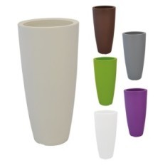 VASO TONDO STILO Ø cm 40xh.90 - 20 lt. marrone