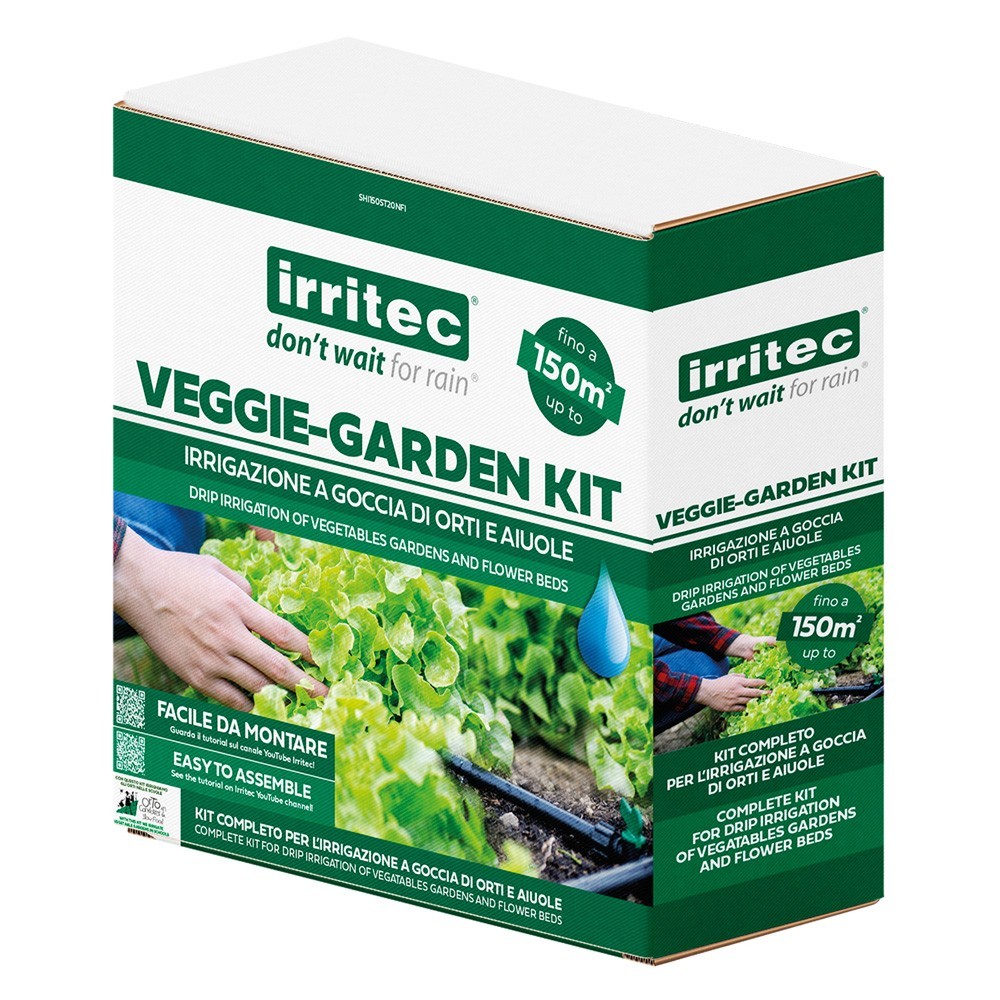 KIT IRRIGAZIONE PER ORTO VEGGIE-GARDEN copertura fino a 150 m2