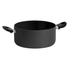 CASSERUOLA DUE MANICI BLACK LINE Ø cm. 24 - h.11 - capacità 5 lt.