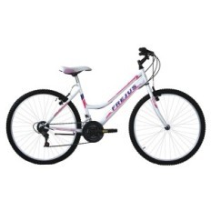 BICICLETTA DONNA MTB 26 - colore bianco/fuxia