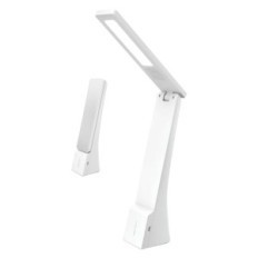 LAMPADA DA TAVOLO RICARICABILE A LED 4 watt - colore bianco/argento