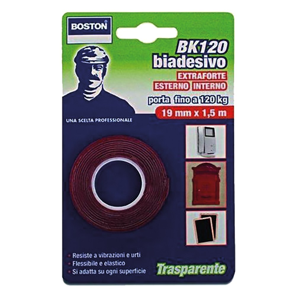 NASTRO BIADESIVO EXTRA FORTE INVISIBILE mm. 19 x 15 mt