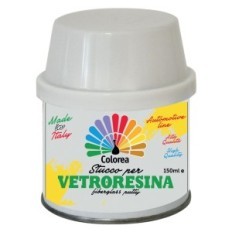 STUCCO PER VETRORESINA COLOREA ml 750