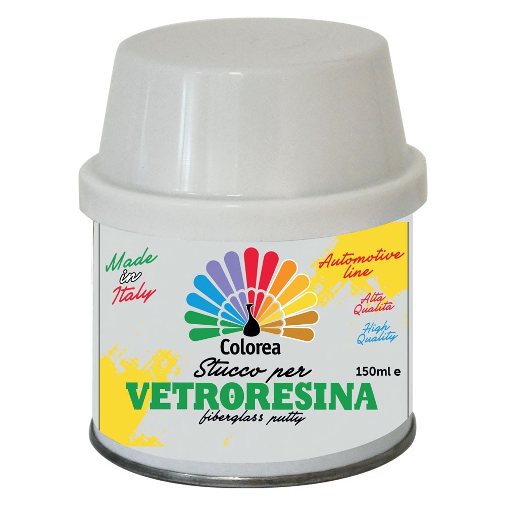 STUCCO PER VETRORESINA COLOREA ml 750