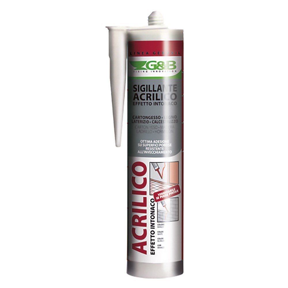 SILICONE ACRILICO EFFETTO RUVIDO GEBOSIL bianco ml 310