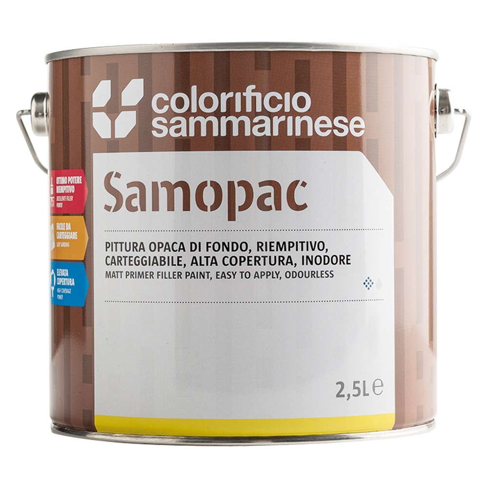 PITTURA OPACA DI FONDO SAMOPAC Lt. 25